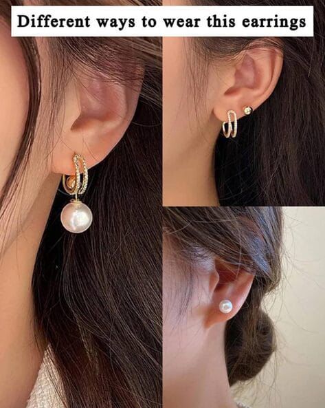 1 Earring Different ways of styling - KE212