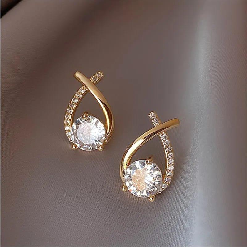 Rhinestone Korean Earrings - KE223