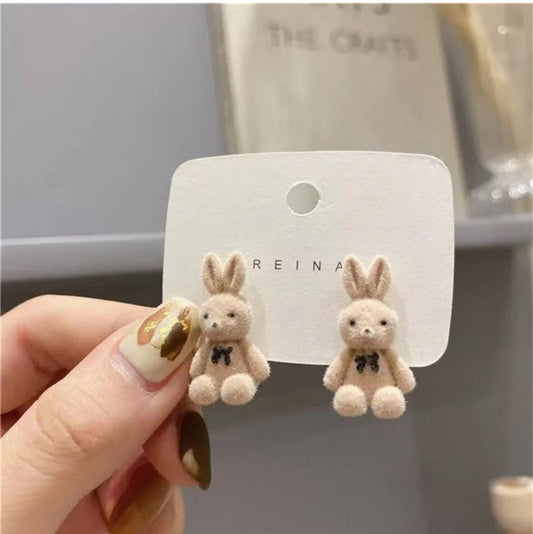 Teddy Bear Studs (Metal Base) - KE239