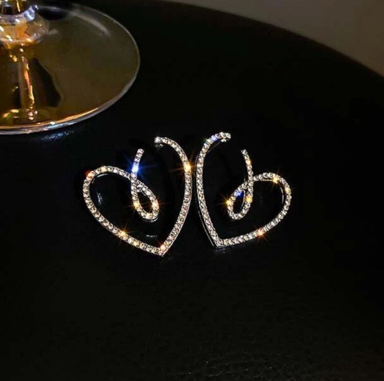 Heart Loop Korean Earrings - KE263