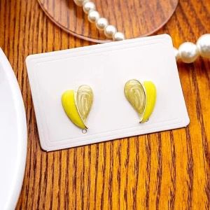 Enamel Hearty Korean Earrings - KE283