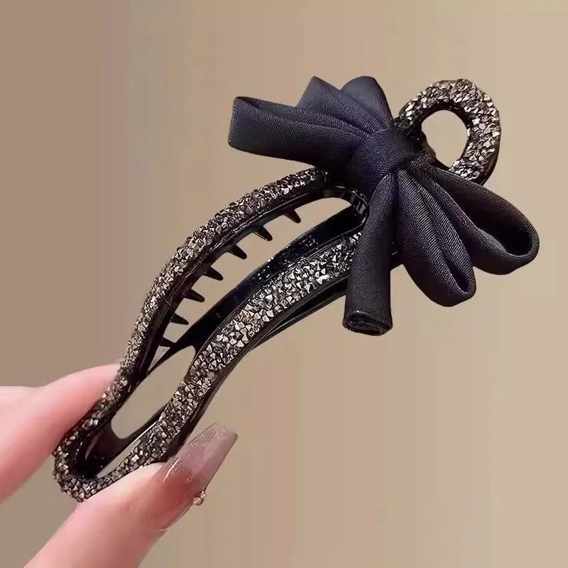 Korean Style New Diamond-Encrusted Duckbill Clip, Classy Grabber - KE556