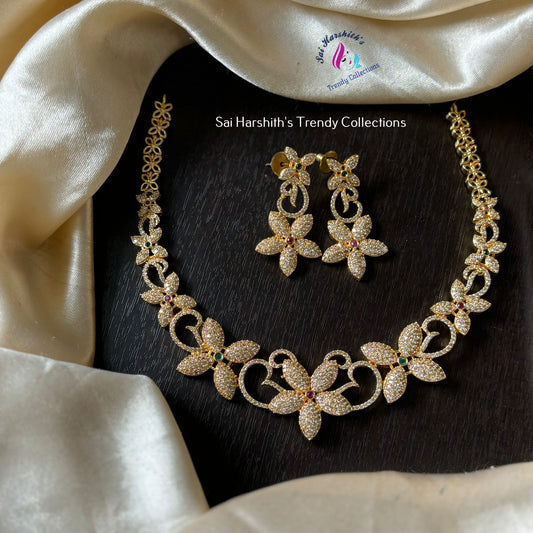 Gold Replica Cz Necklace - SHTC429