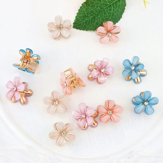 Super fairy flower small claw clip hairpin (Mixed Set of 6) - KE441