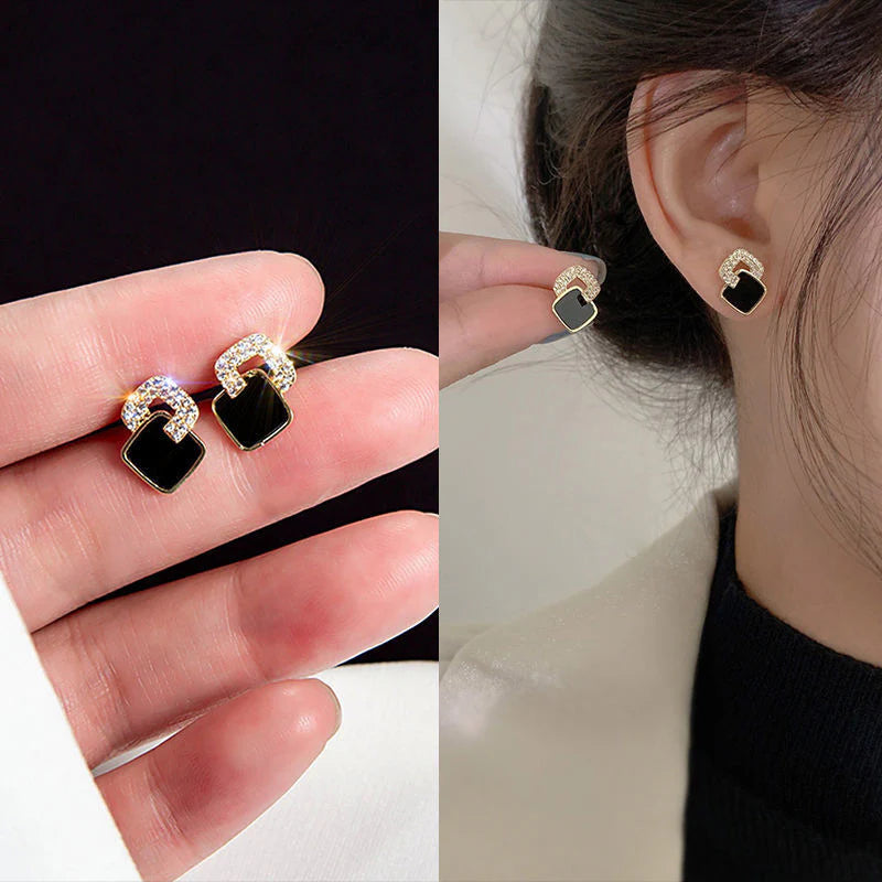 Double black earrings for women - KE470 - Sai Harshith's Trendy Collections