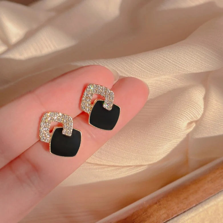 Double black earrings for women - KE470 - Sai Harshith's Trendy Collections