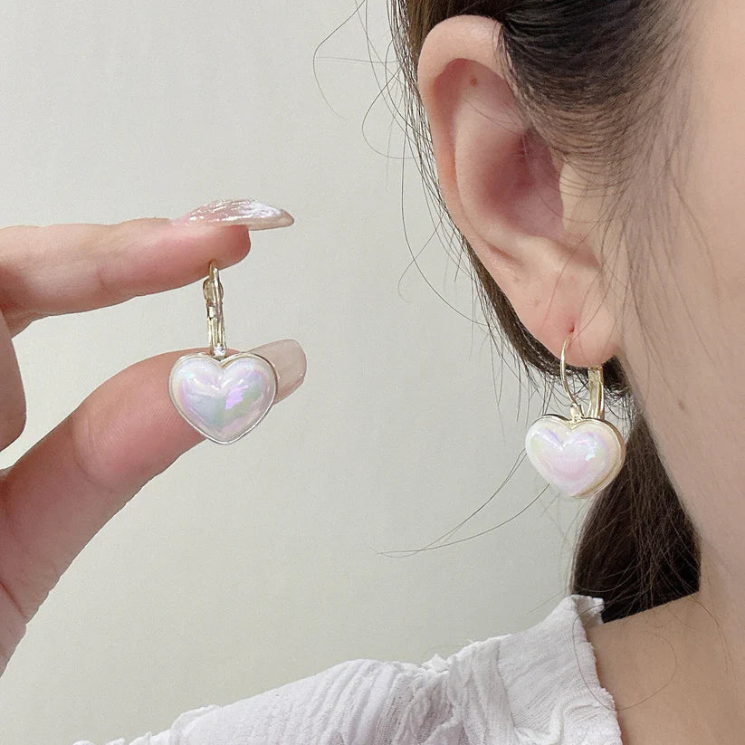 Mermaid love pearl Korean earrings - KE474