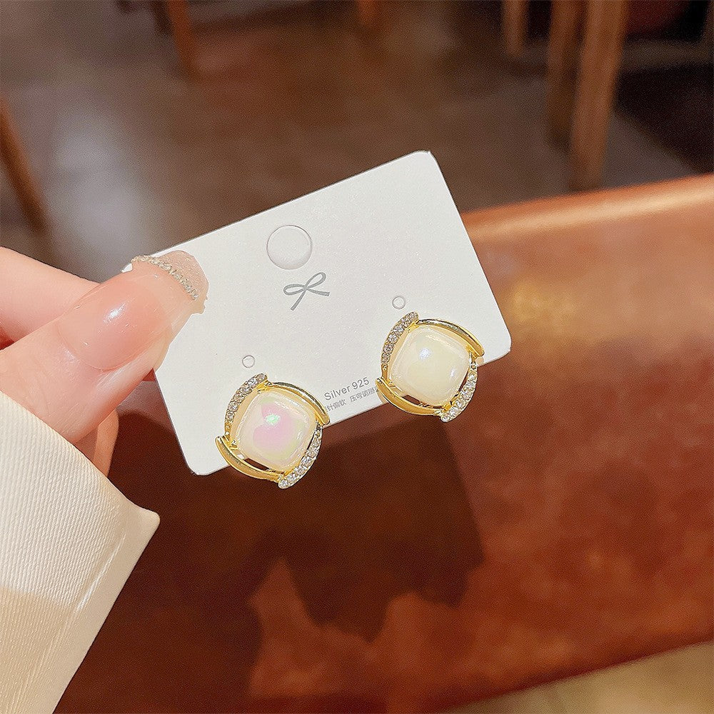 New trendy square Korean earrings - KE485
