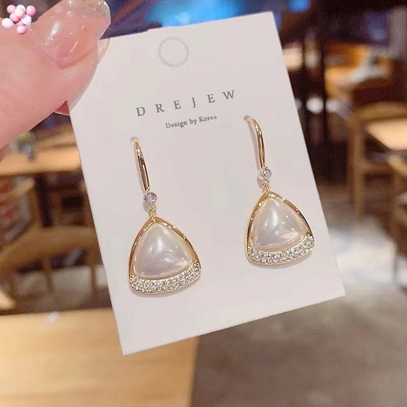 Super fairy pearl Korean earrings - KE578