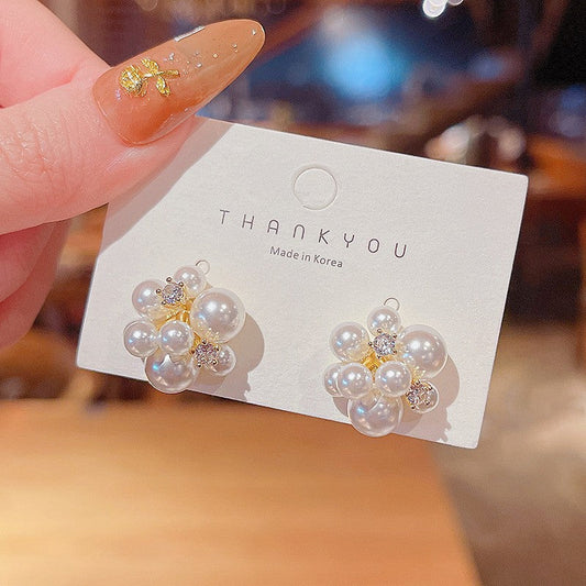 Korean Style Pearl Earrings - KE596
