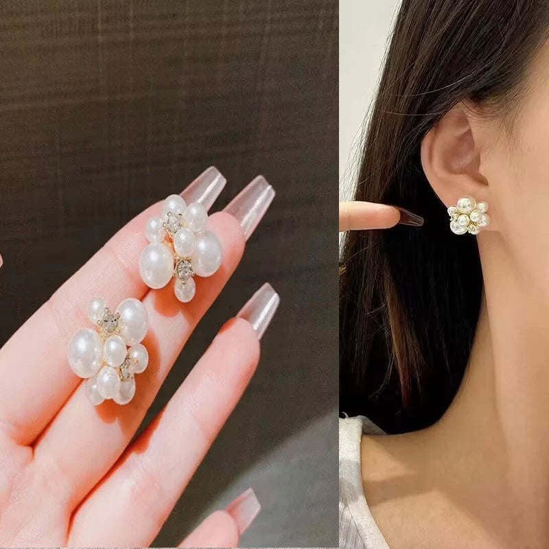 Korean Style Pearl Earrings - KE596