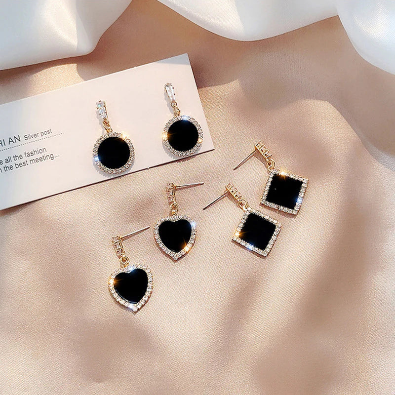 Celebrity Geometric Korean Earrings - KE612