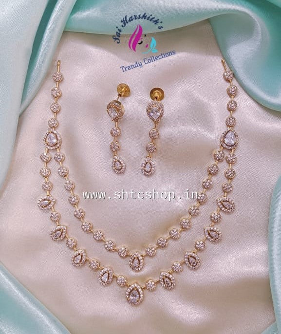 Twilight Sparkle Layered Elegant Necklace set - SHTC658