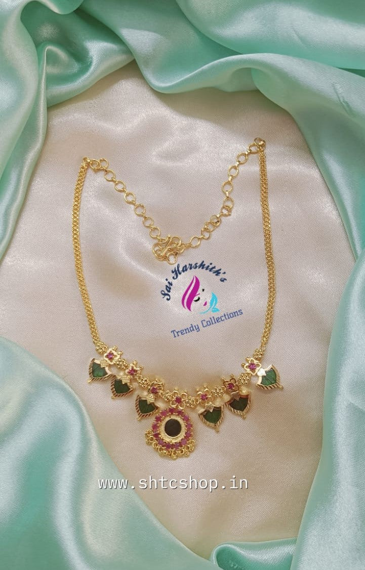 Palaka Delight: Kerala Style Necklace Ensemble - SHTC677