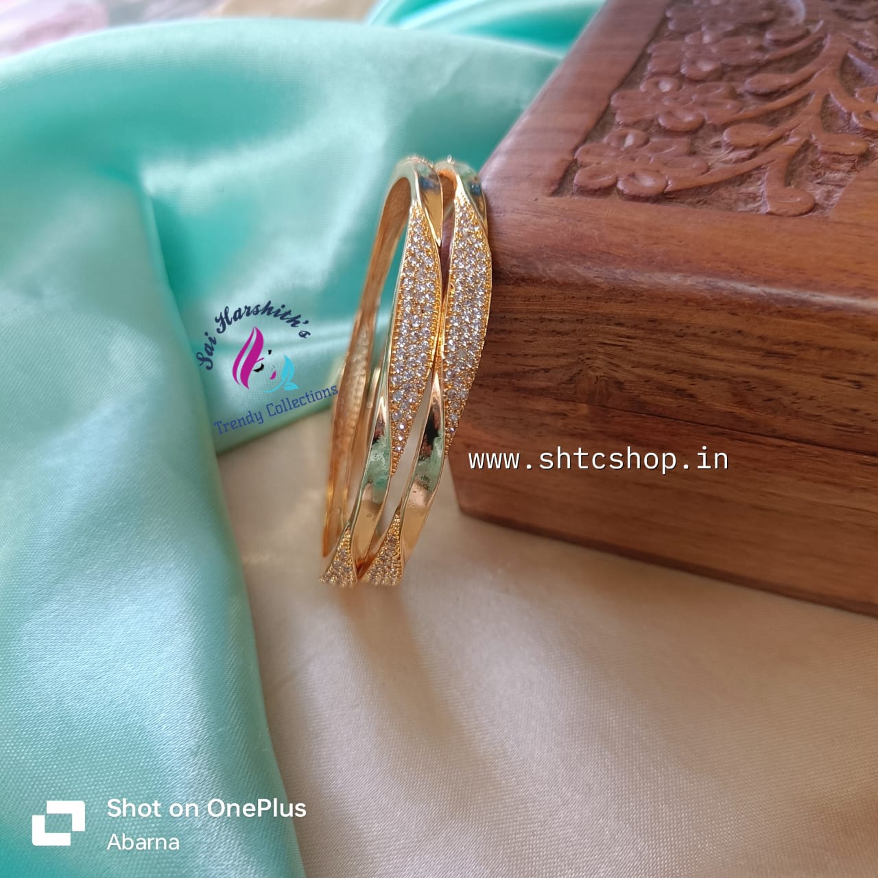 Cz Stone Bangles - SHTC731