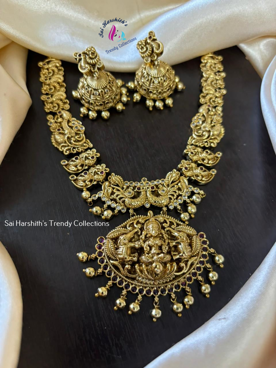 Temple Finish Necklace set - SHTC853