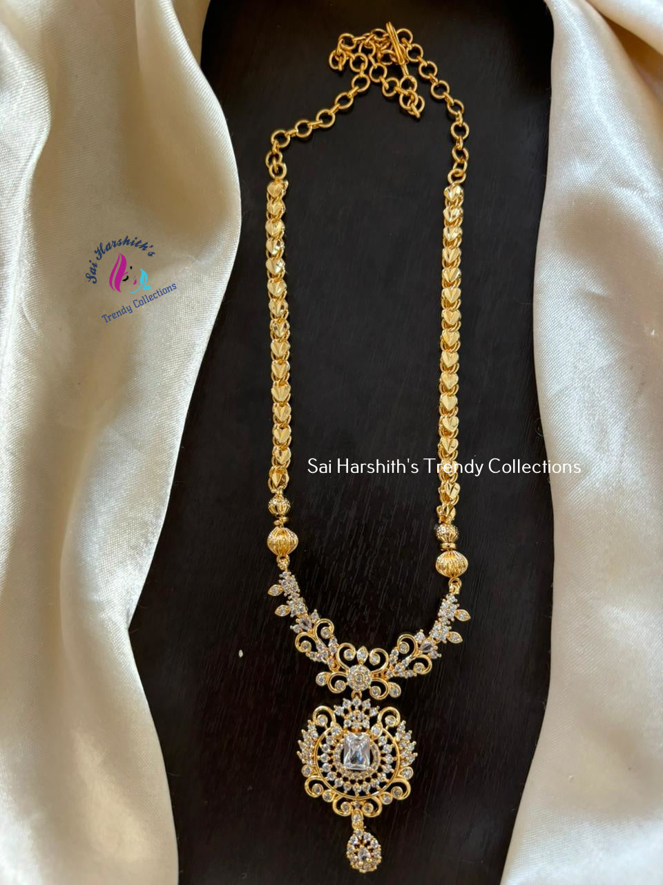 Impon Necklace with AD Stones - SHTC860