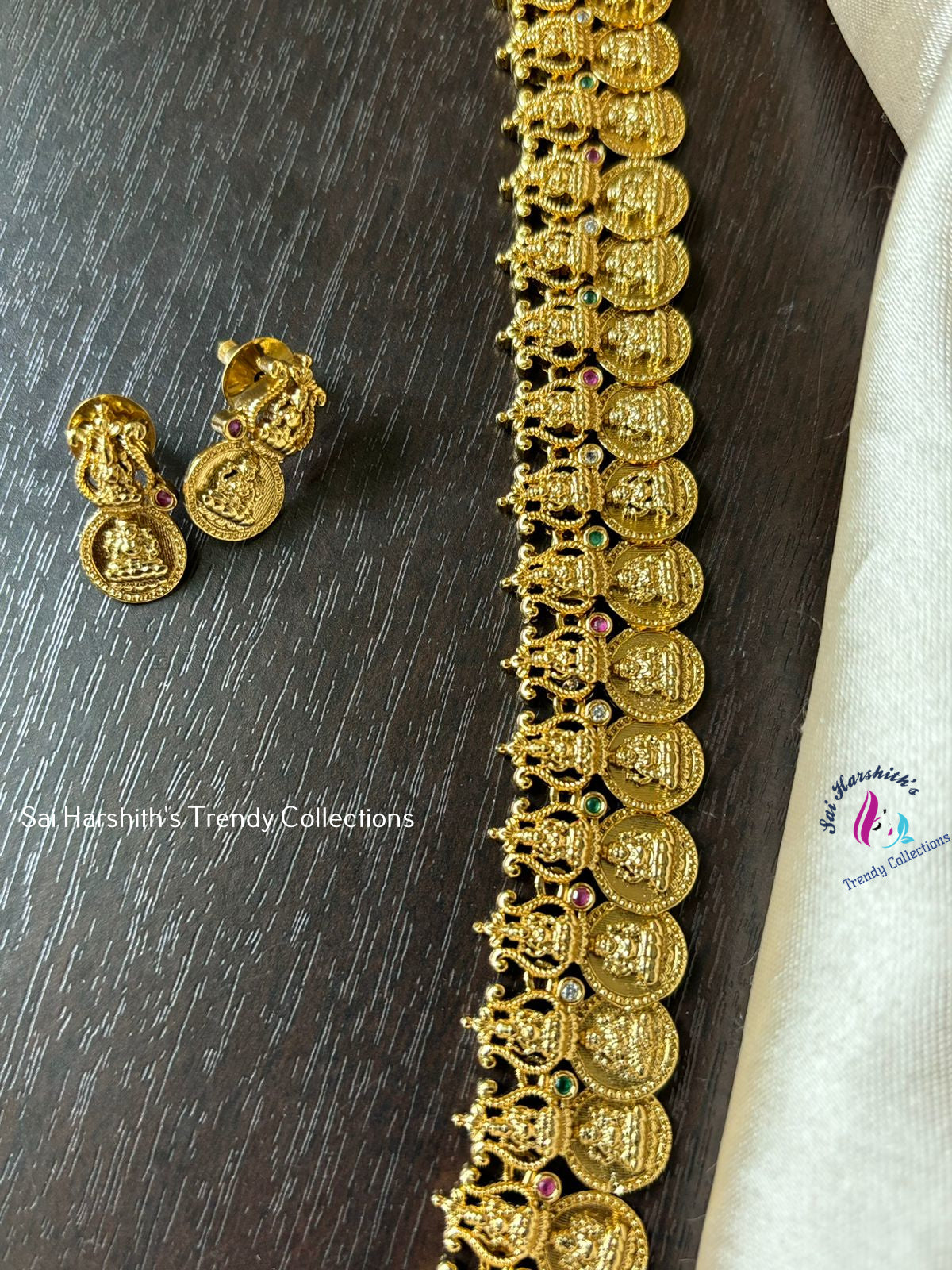 Traditional Antique Kasu Mala Haram set - SHTC875