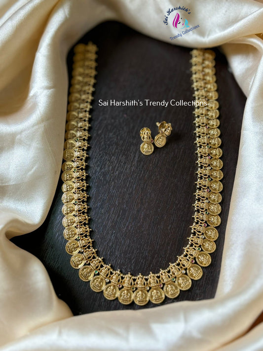 Traditional Antique Kasu Mala Haram set - SHTC875