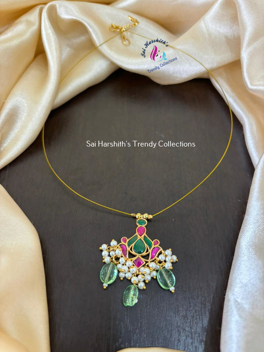 New trendy invisible Jadav Stone Necklace - SHTC895