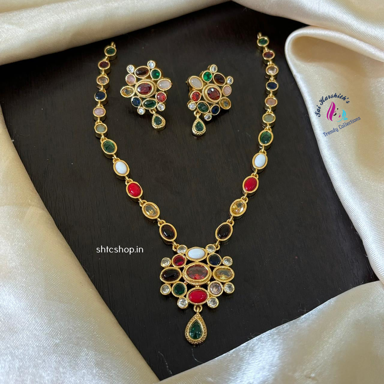 Navarathna Necklace set - SHTC906