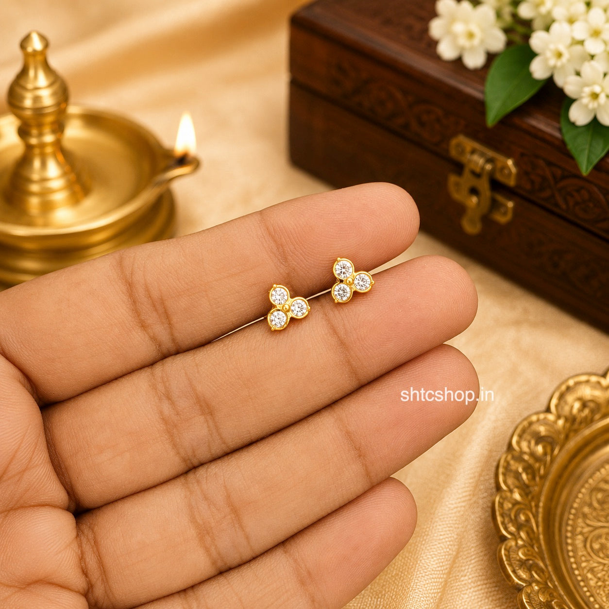 Cute Impon / Five Metal Baby studs (with Backscrew) - SHTC1838