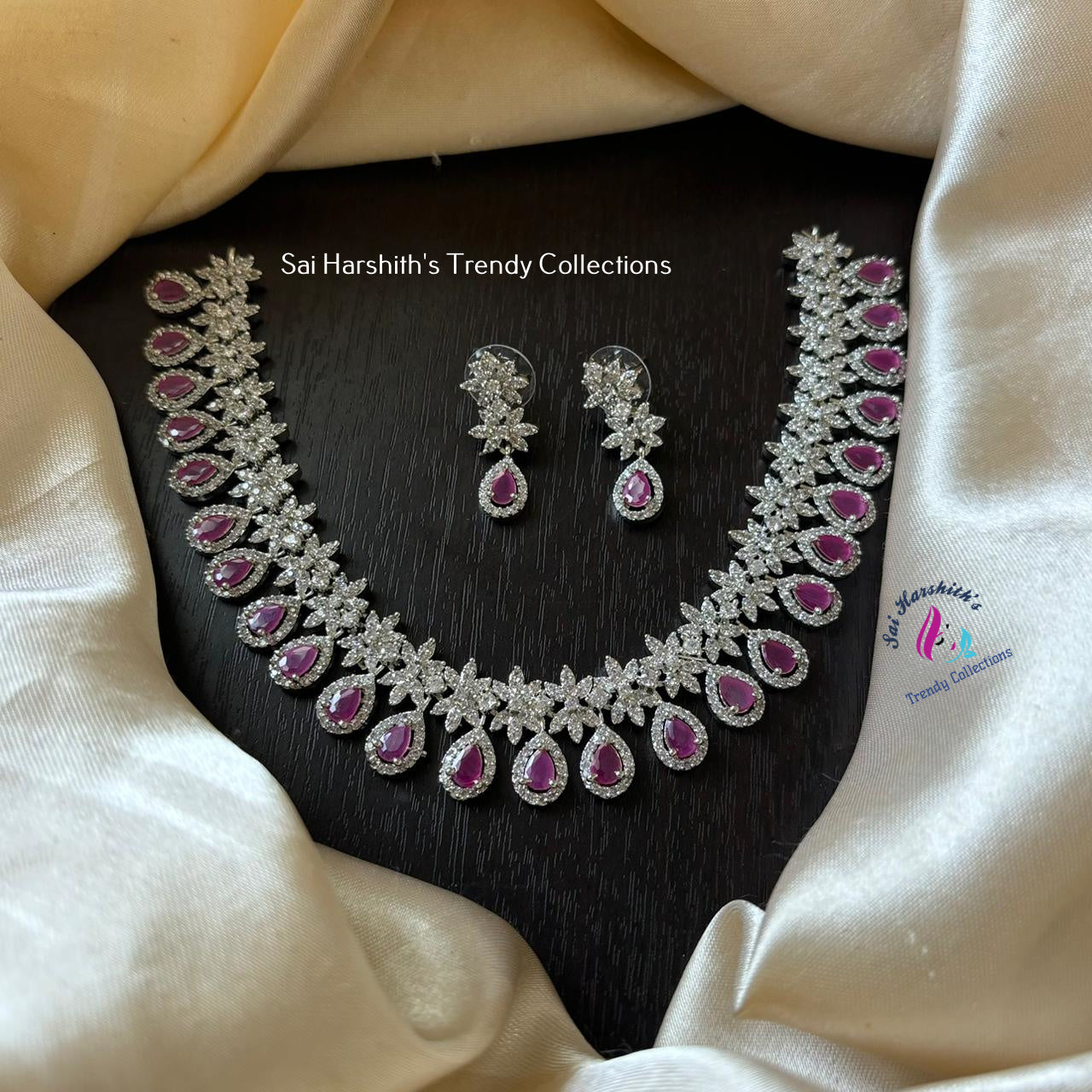 Cz Diamond Replica Jewelry Set - SHTC738