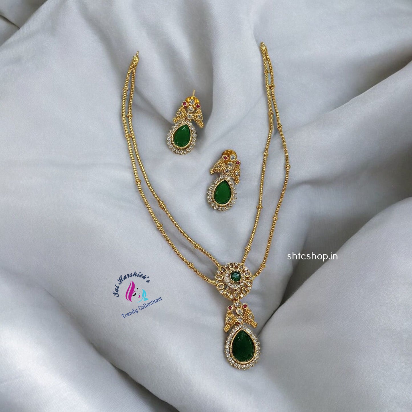 Trendy 2 layer Necklace set - SHTC894