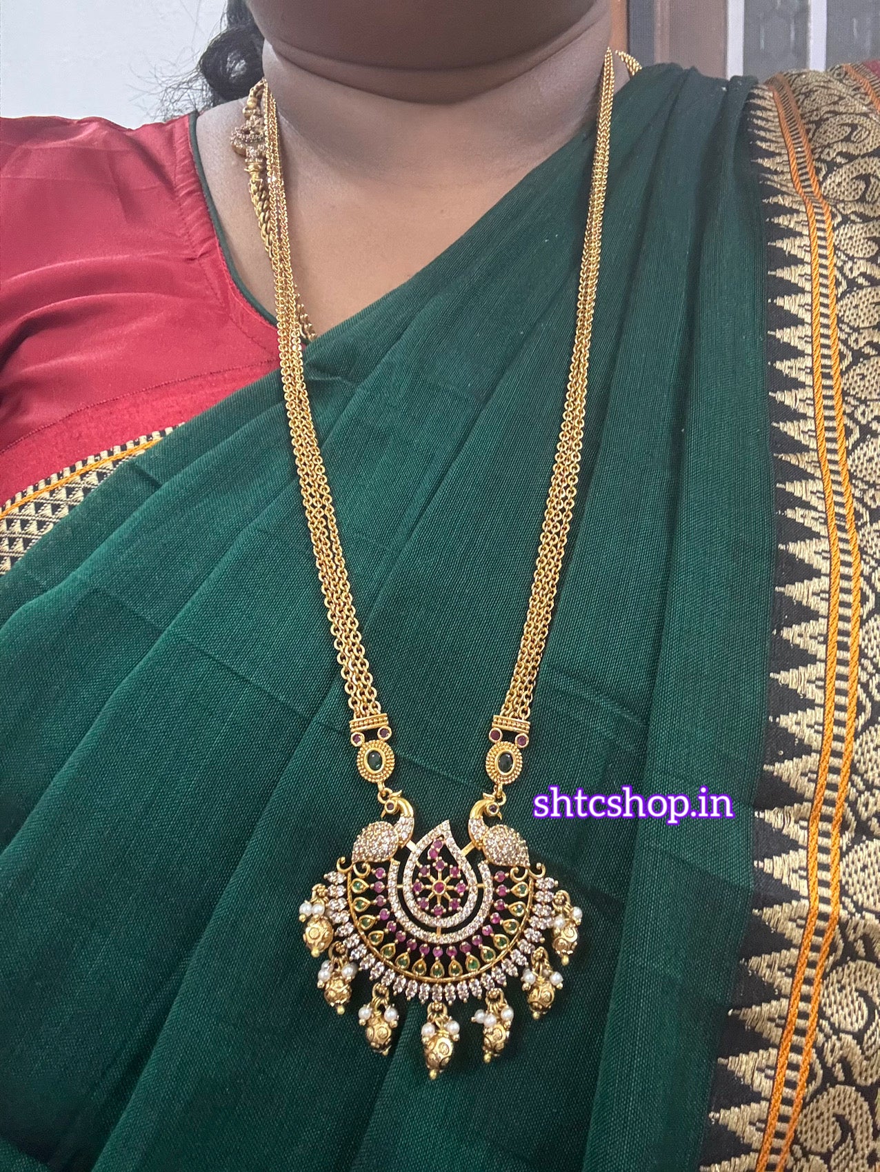 30 inches 3 layer Dollar / Pendant Chain - SHTC1513 - Sai Harshith's Trendy Collections