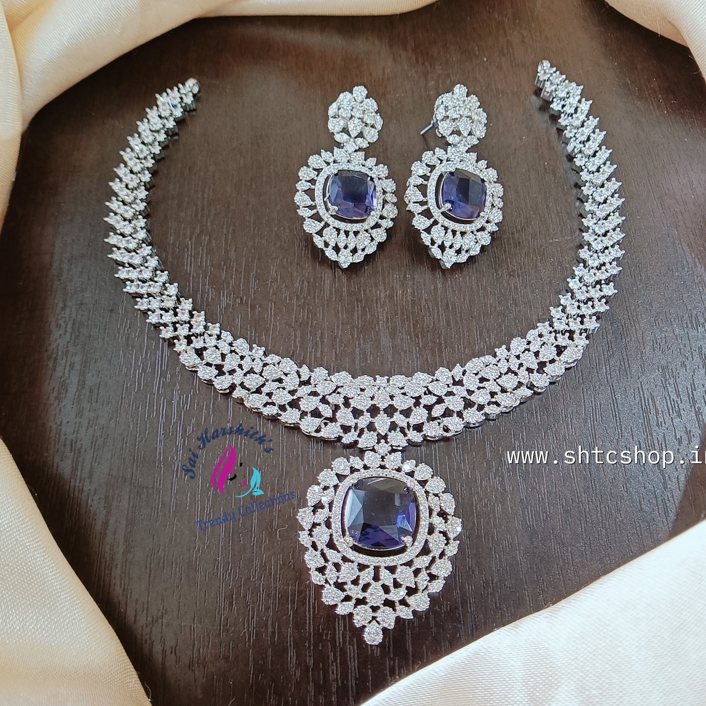 Diamond Replica Zirconia Jewellery set - SHTC816