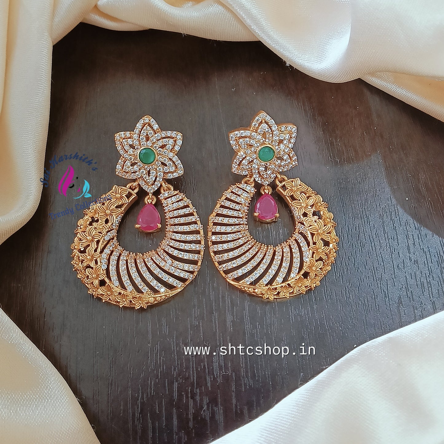 Matte cz Earrings - SHTC820