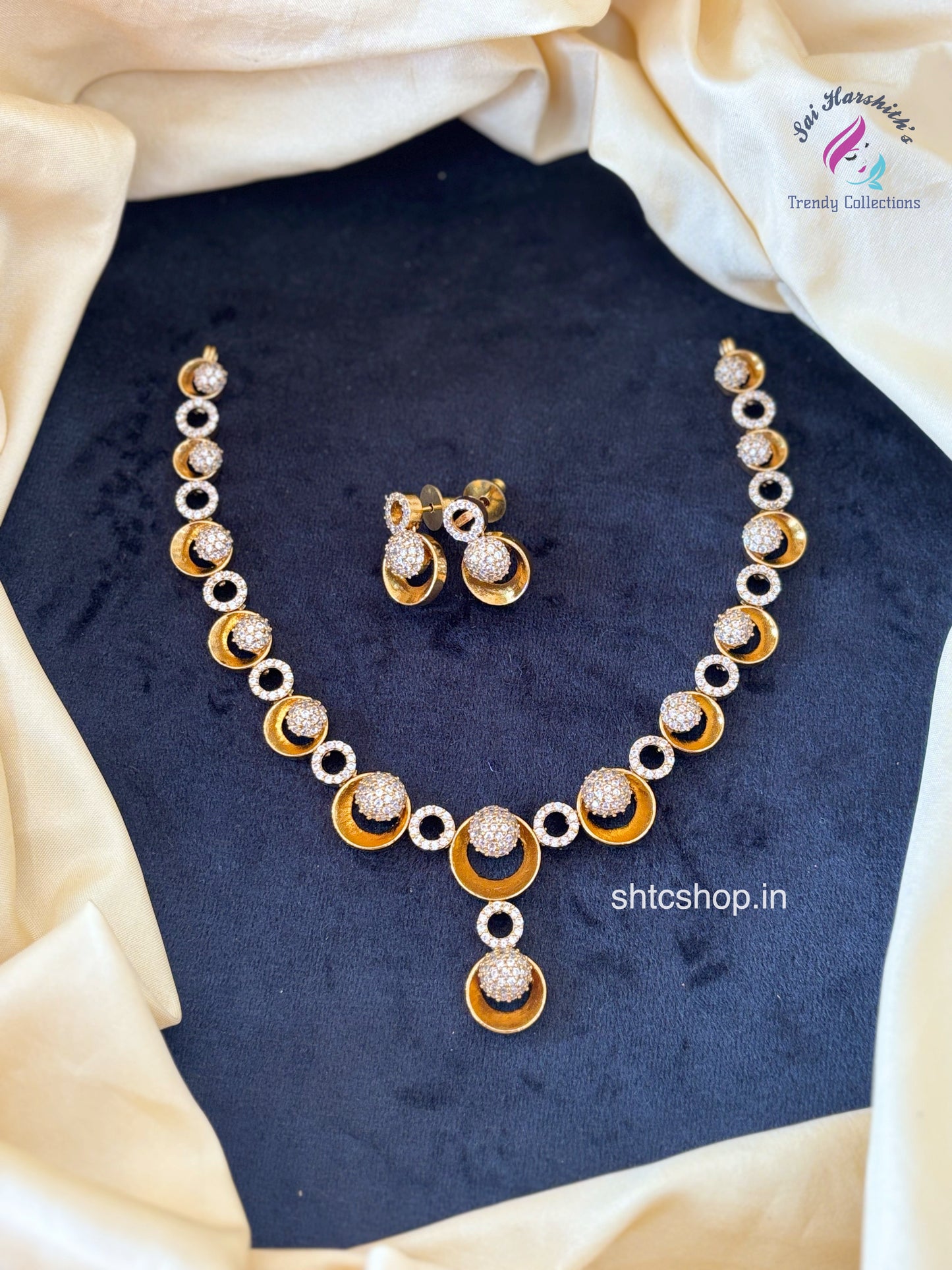 Cz cute Matte Necklace - SHTC800