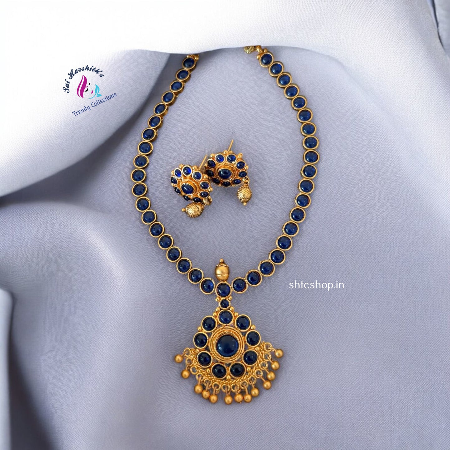 Traditional Kempu Necklace - SHTC880