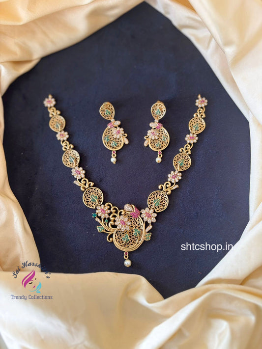 Unique 3D Floweral Necklace - SHTC567